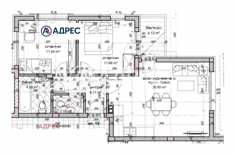 Продава 3-СТАЕН, гр. Варна, Виница, снимка 3 - Aпартаменти - 47812310