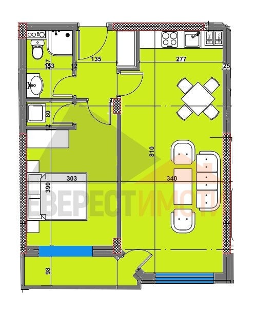 Na prodej  1 ložnice Plovdiv , Ostromila , 66 m2 | 36745498 - obraz [2]