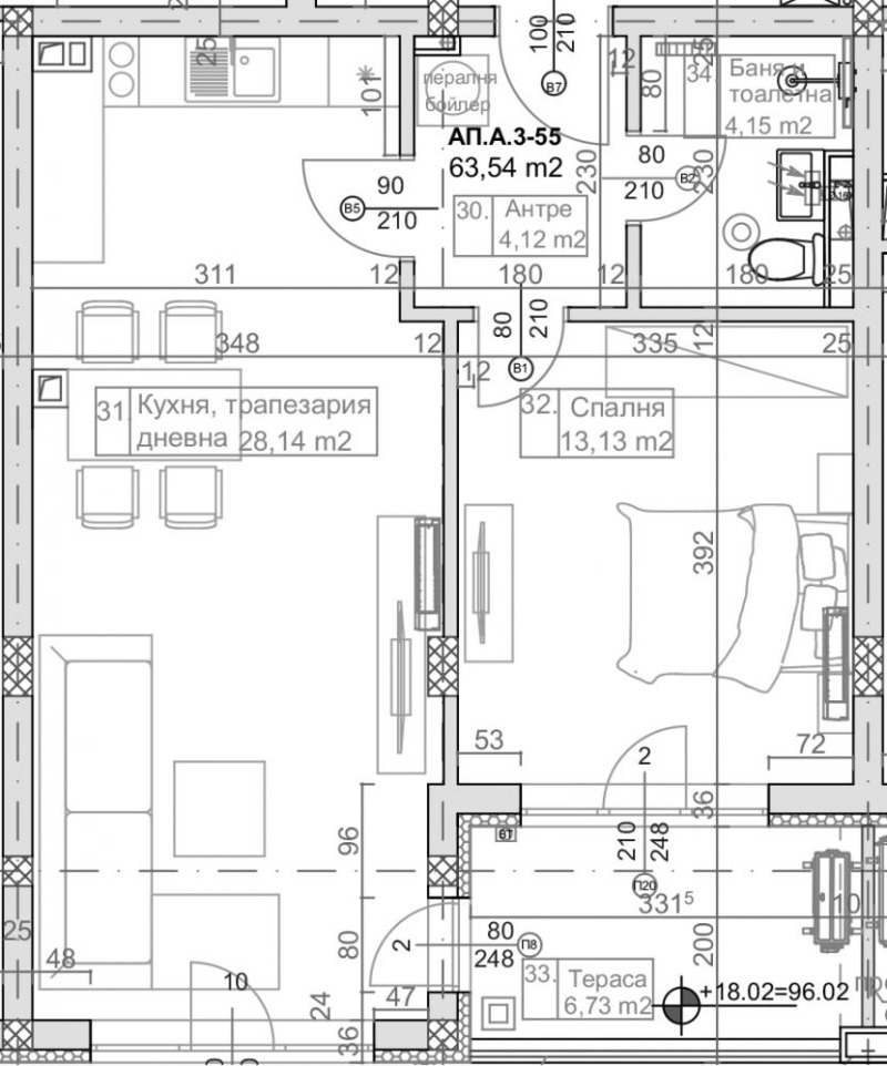 Продава  2-стаен град Варна , к.к. Слънчев ден , 77 кв.м | 51107398 - изображение [2]
