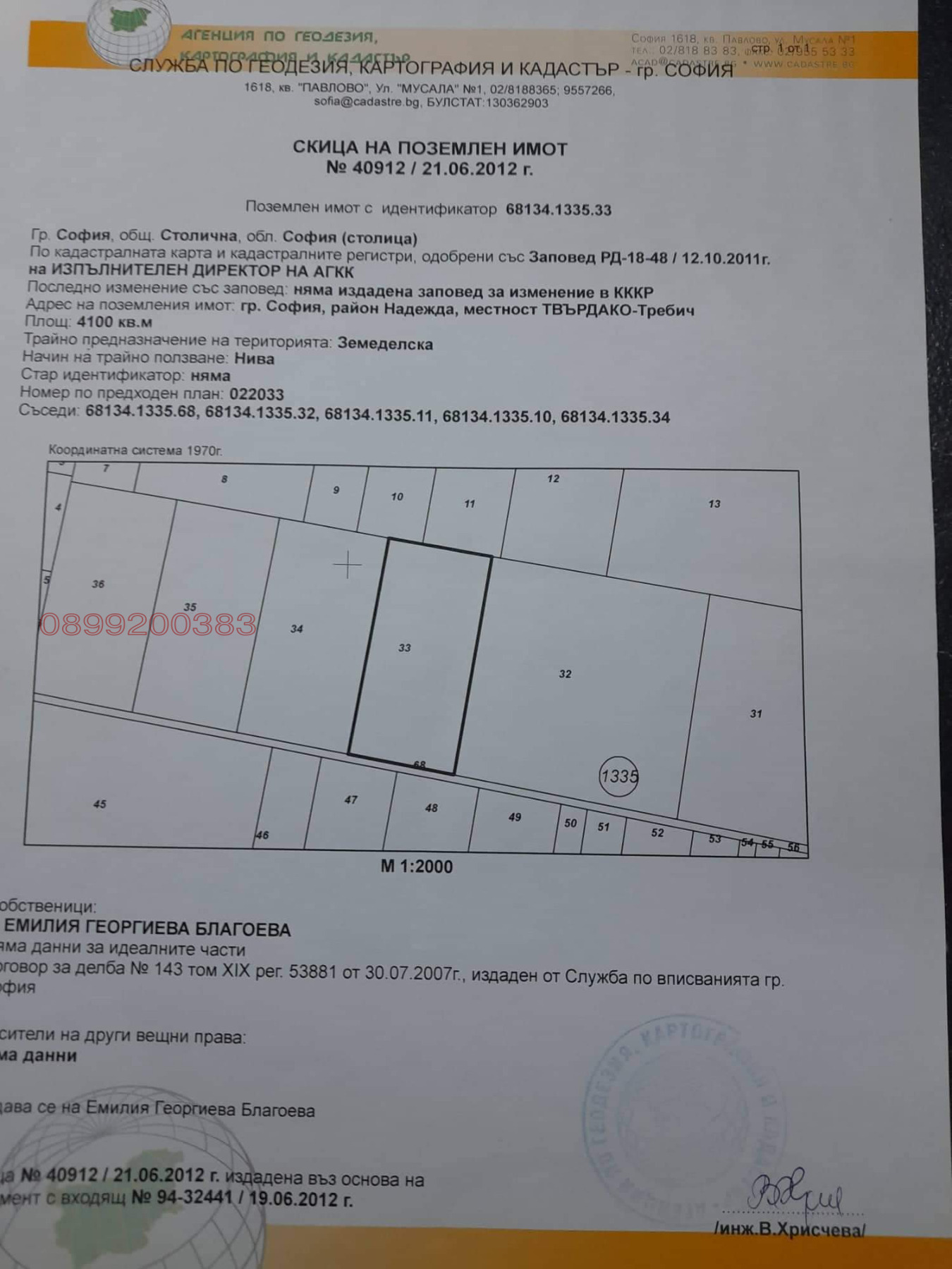 Продава ПАРЦЕЛ, гр. София, Требич