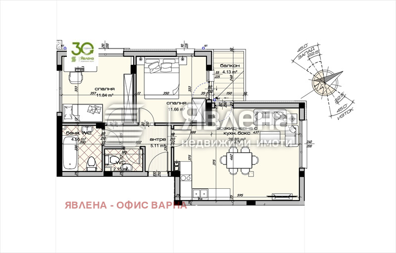 Продава 3-СТАЕН, гр. Варна, Виница, снимка 3 - Aпартаменти - 47585490