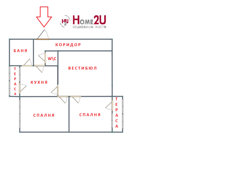 Na prodej  2 ložnice Sofia , Centar , 84 m2 | 19289488 - obraz [10]