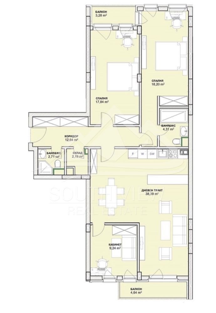 Продава 4-СТАЕН, гр. София, Кръстова вада, снимка 3 - Апартаменти - 53814512