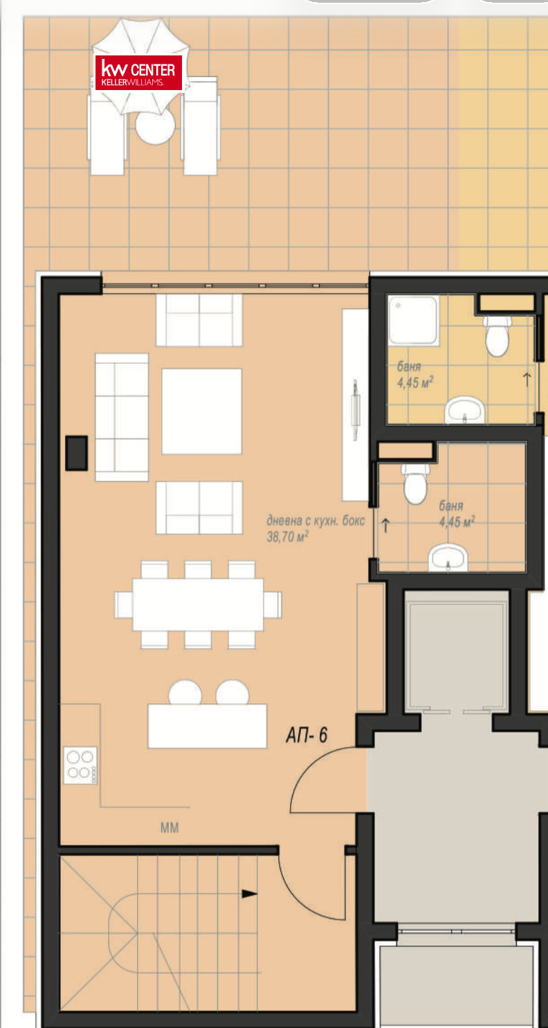Продава 4-СТАЕН, гр. София, в.з.Киноцентъра 3 част, снимка 3 - Апартаменти - 53985285