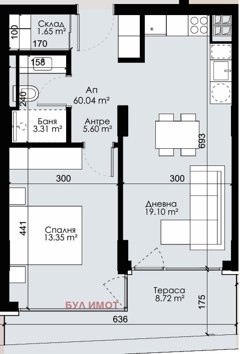 Продава  2-стаен град Варна , Трошево , 70 кв.м | 69042640 - изображение [4]