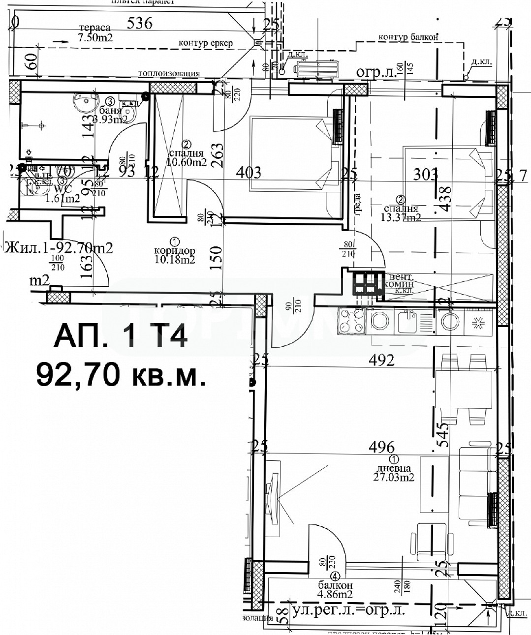 Продава 3-СТАЕН, гр. Варна, Център, снимка 3 - Апартаменти - 53733812