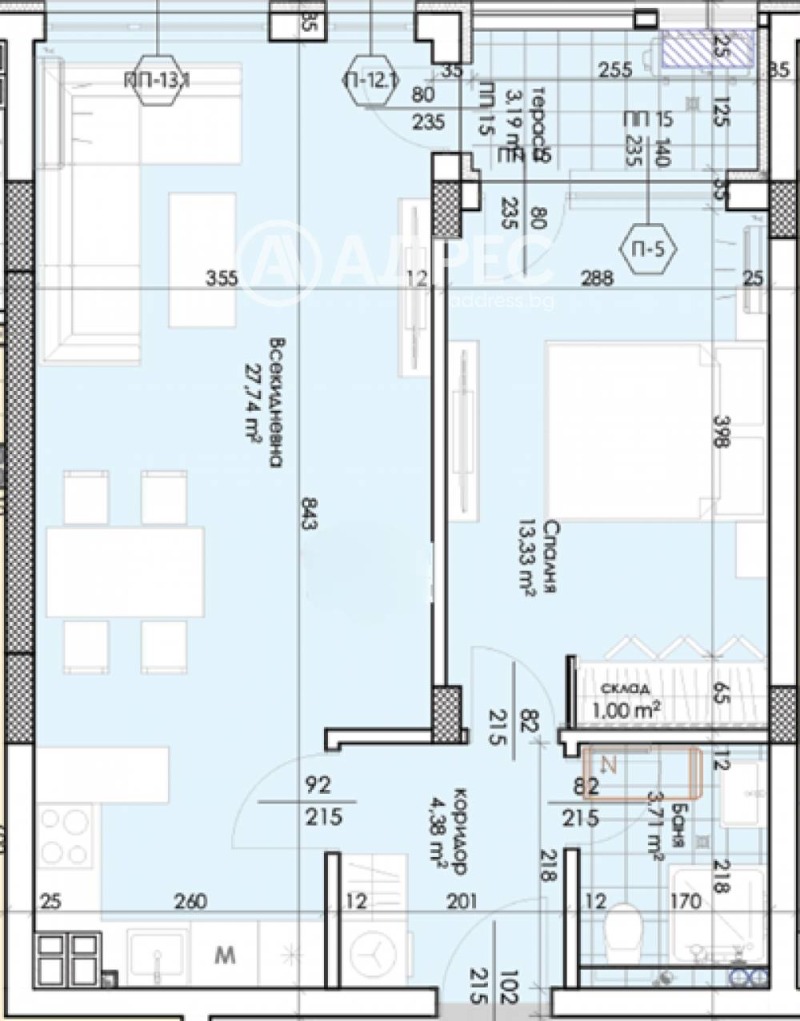 À vendre  1 chambre Plovdiv , Trakiya , 72 m² | 12626171 - image [2]