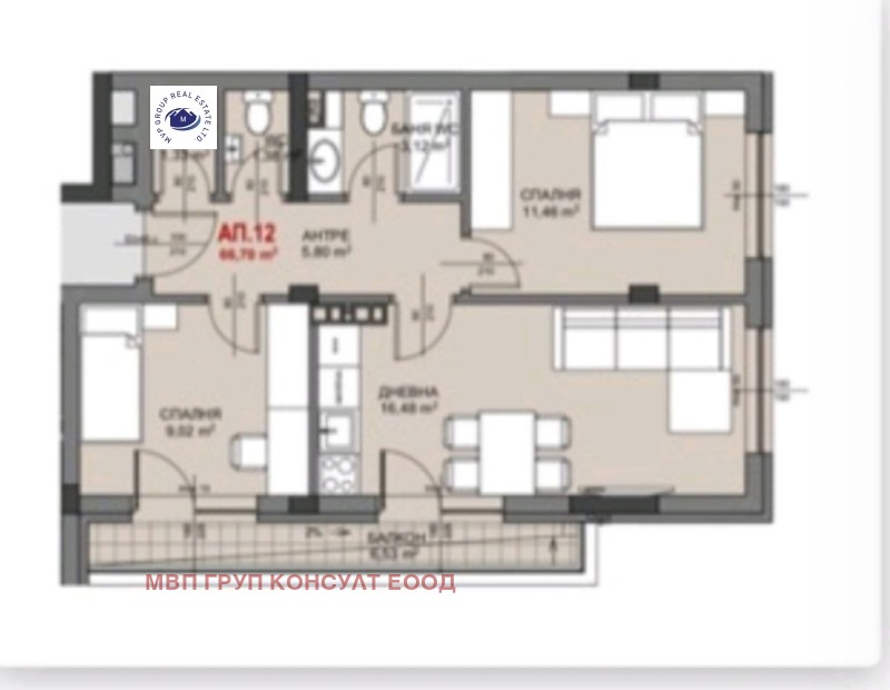На продаж  2 спальні София , Овча купел , 84 кв.м | 52610762 - зображення [9]