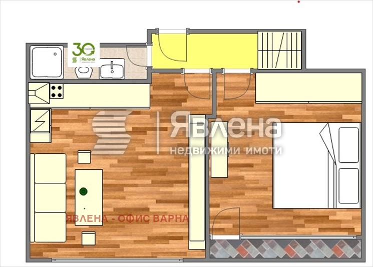 Продава  2-стаен град Варна , Погреби , 50 кв.м | 69441462 - изображение [2]