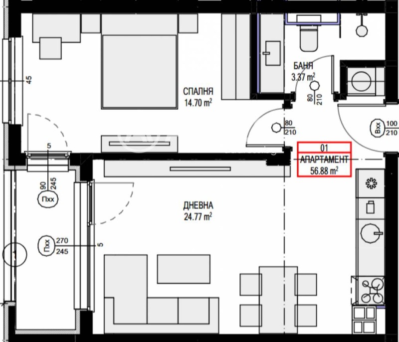 En venta  1 dormitorio Sofia , Ovcha kupel 2 , 72 metros cuadrados | 88462890 - imagen [4]