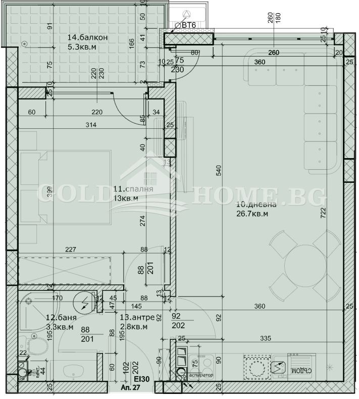 Продава 2-СТАЕН, гр. Пловдив, Остромила, снимка 3 - Aпартаменти - 49447960