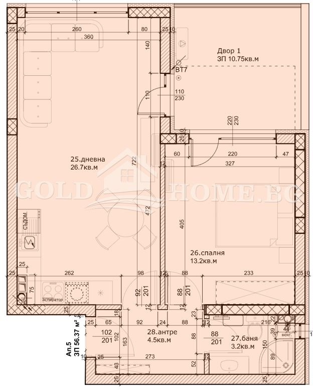 Продава 2-СТАЕН, гр. Пловдив, Остромила, снимка 7 - Aпартаменти - 49447960