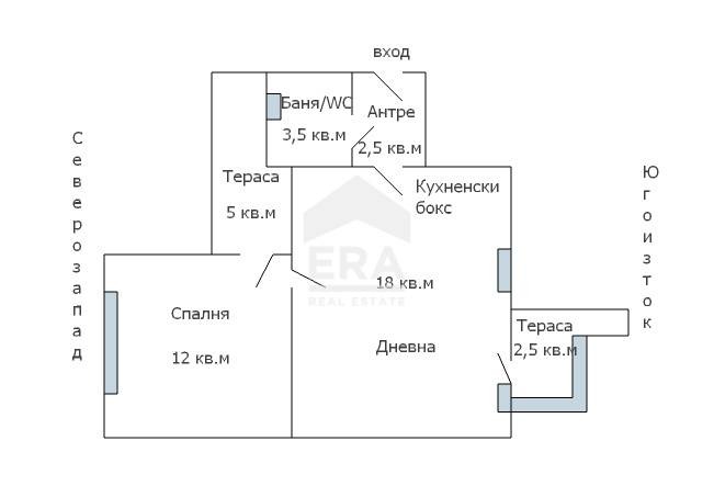 Myytävänä  1 makuuhuone Varna , Kolhozen pazar , 58 neliömetriä | 39781729 - kuva [14]