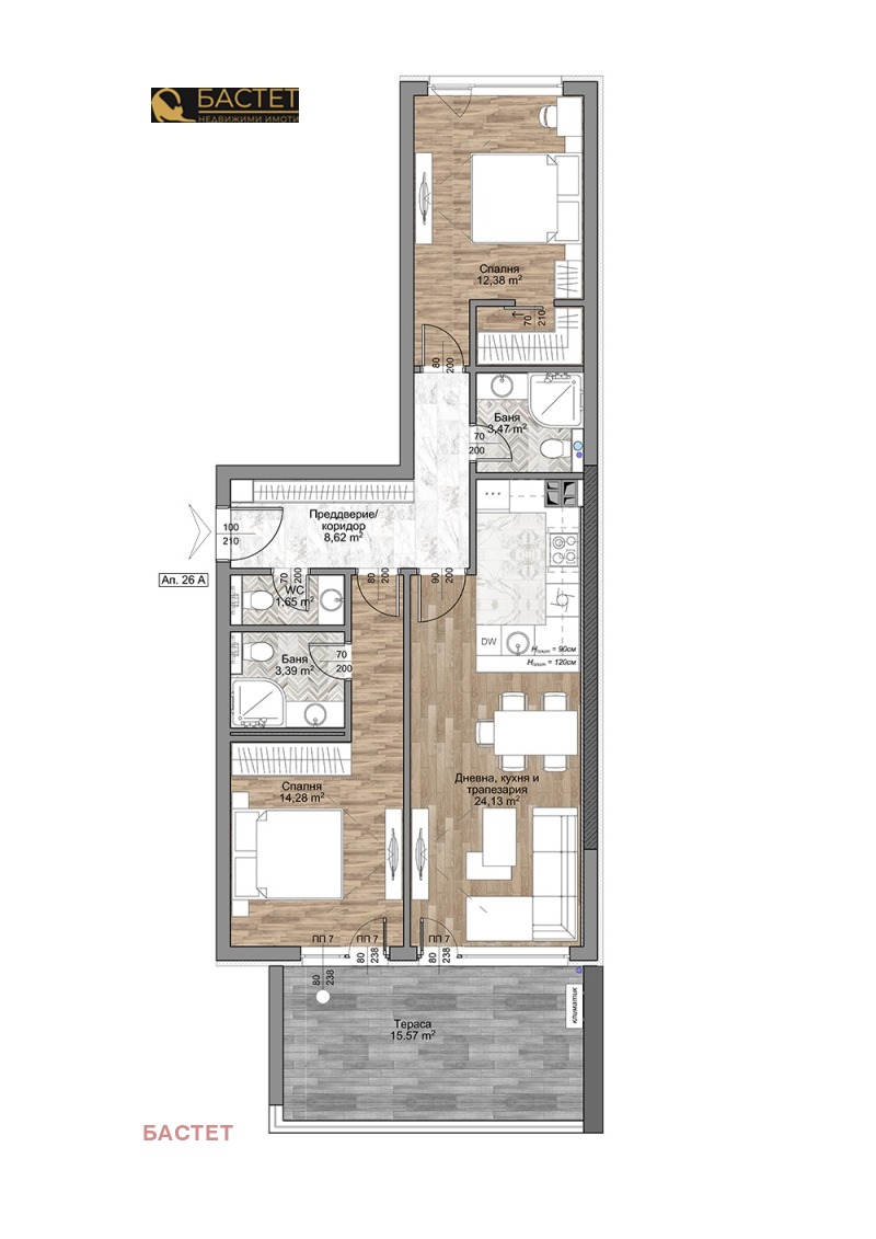 Продава 3-СТАЕН, гр. София, Младост 4, снимка 2 - Апартаменти - 53518265