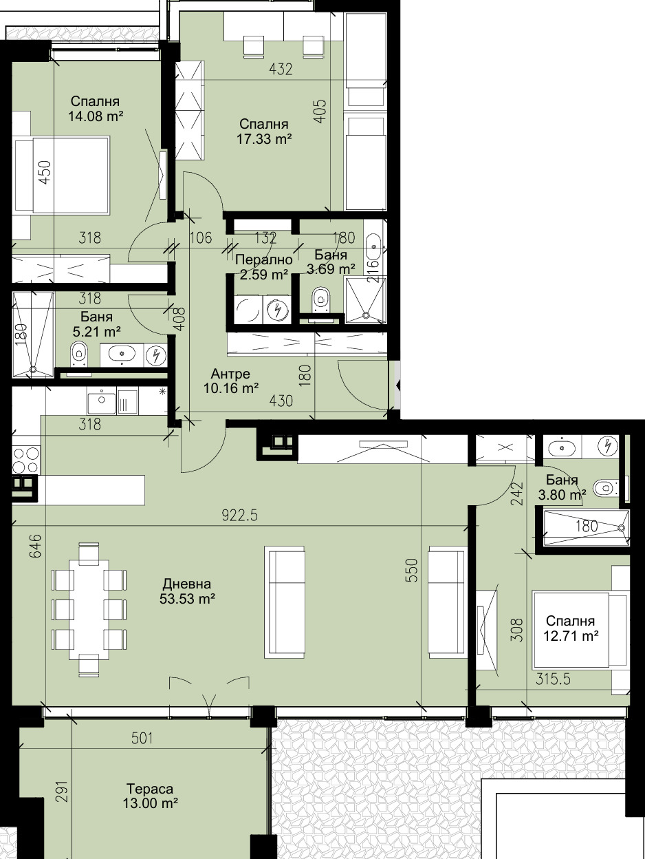 Продава 4-СТАЕН, гр. Варна, Бриз, снимка 2 - Апартаменти - 49226245