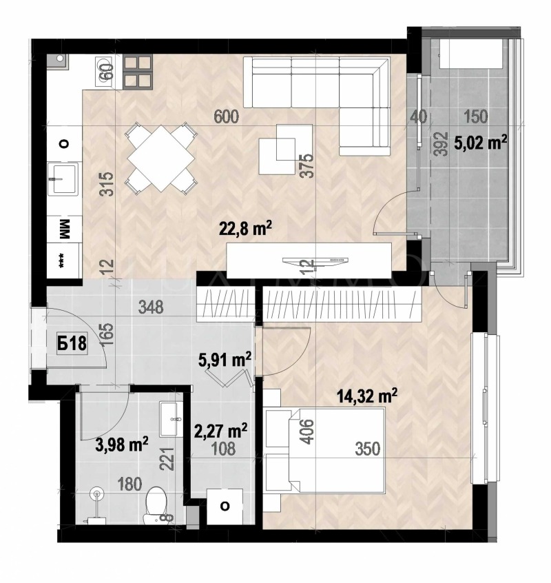 Продава 2-СТАЕН, гр. София, Кръстова вада, снимка 4 - Апартаменти - 53596211