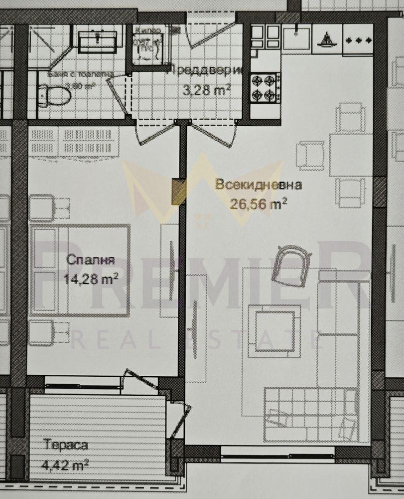 Продава 2-СТАЕН, гр. Пловдив, Гагарин, снимка 2 - Апартаменти - 54249544