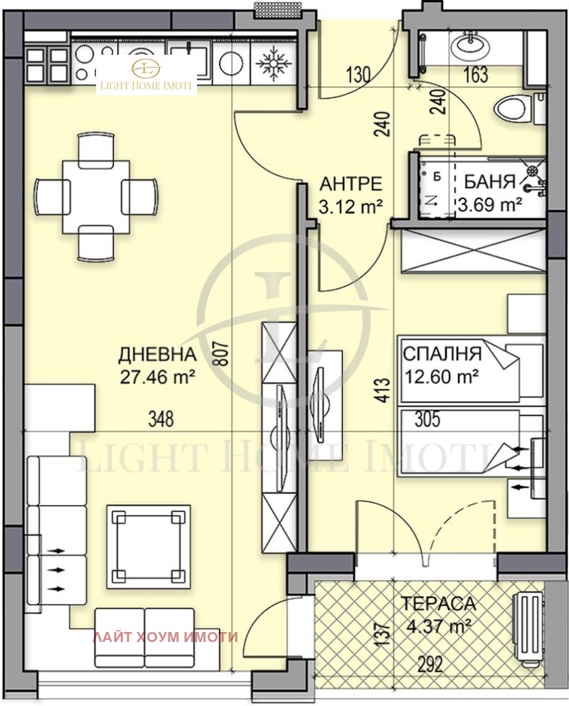 Til salgs  1 soverom Plovdiv , Gagarin , 71 kvm | 68899542 - bilde [4]