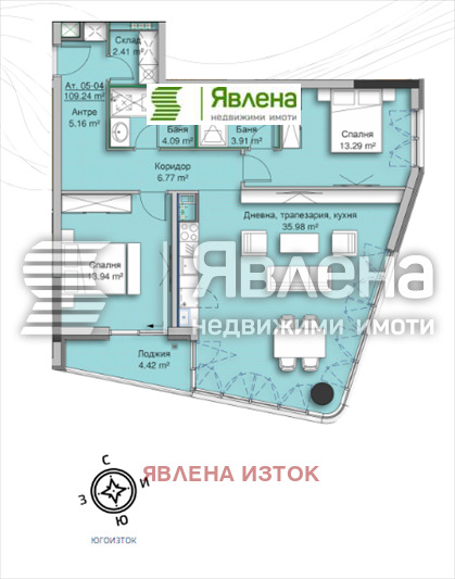 Продава 3-СТАЕН, гр. София, Кръстова вада, снимка 2 - Aпартаменти - 47985172