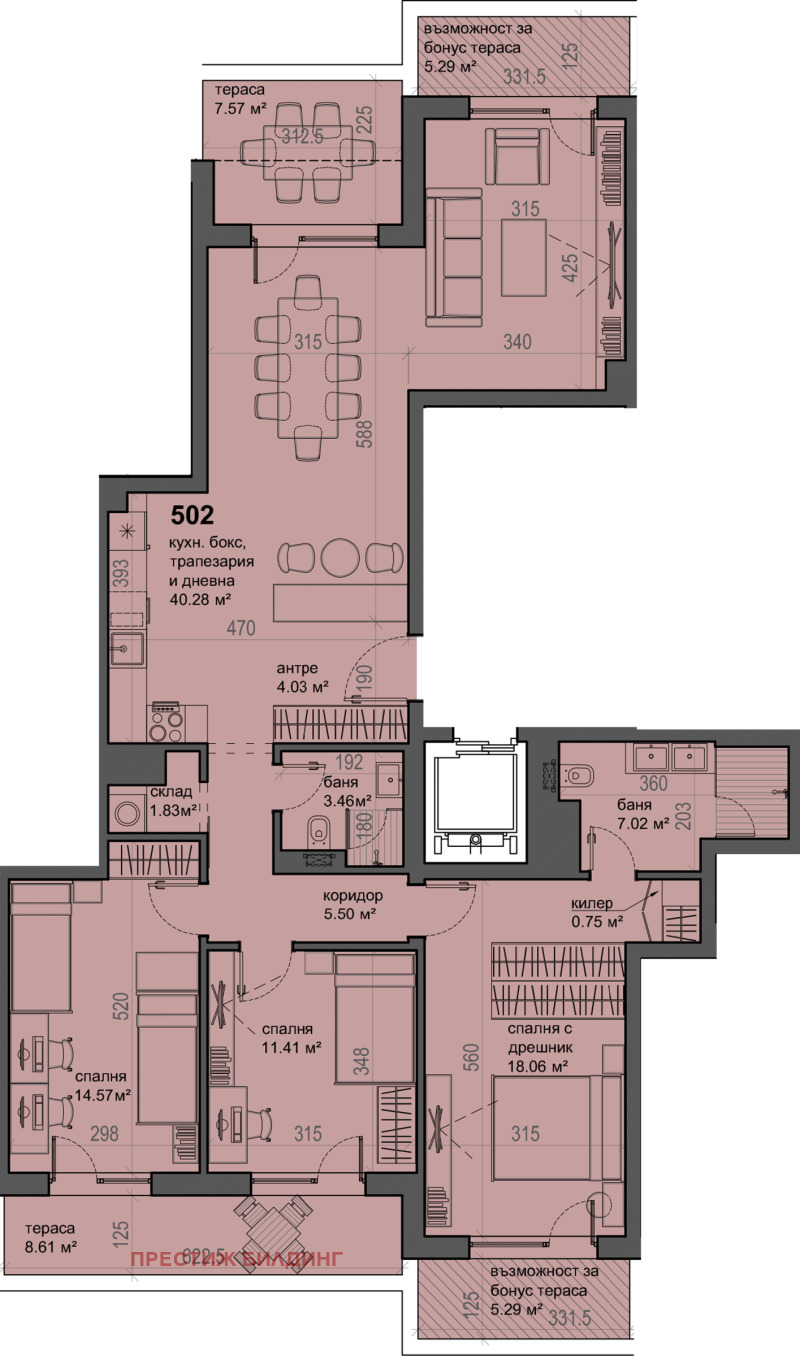 Продава 4-СТАЕН, гр. София, Малинова долина, снимка 3 - Aпартаменти - 49492983