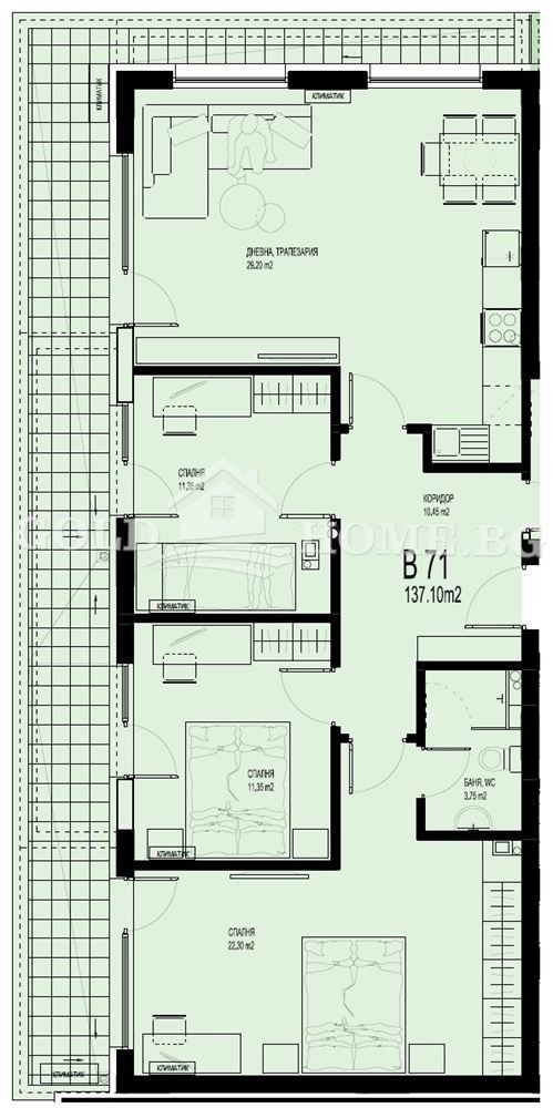 Продава 4-СТАЕН, гр. Пловдив, Христо Смирненски, снимка 3 - Апартаменти - 53412496
