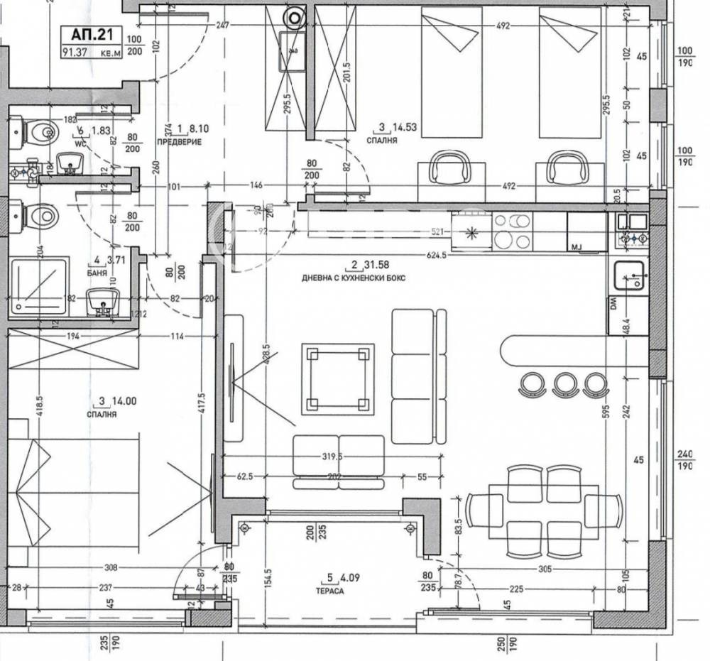 Продава 3-СТАЕН, гр. София, Малинова долина, снимка 3 - Апартаменти - 53902198