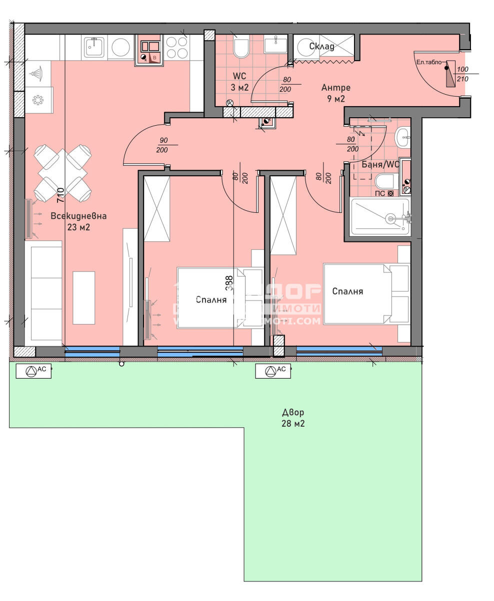 Продава 3-СТАЕН, гр. Пловдив, Беломорски, снимка 2 - Апартаменти - 56126679