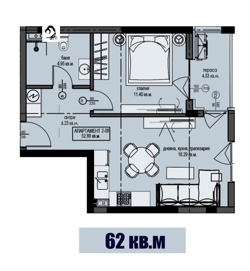 À venda  1 quarto região Pazardzhik , Velingrad , 62 m² | 30044655 - imagem [2]