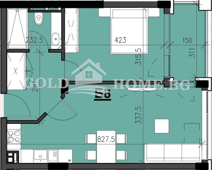 Продава 2-СТАЕН, гр. Пловдив, Кършияка, снимка 3 - Апартаменти - 53365626