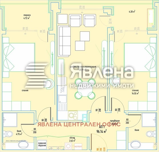 Продава 3-СТАЕН, гр. София, Малинова долина, снимка 4 - Апартаменти - 56716369