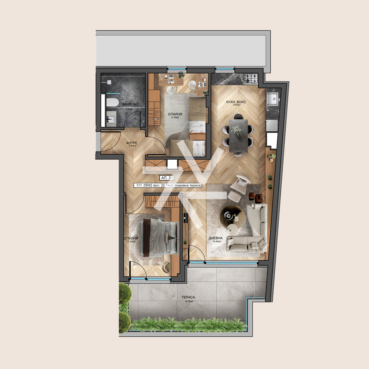 Продава 3-СТАЕН, гр. София, Надежда 2, снимка 2 - Апартаменти - 53972268