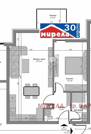 Til salgs  1 soverom Varna , Kajsieva gradina , 73 kvm | 33812920 - bilde [3]