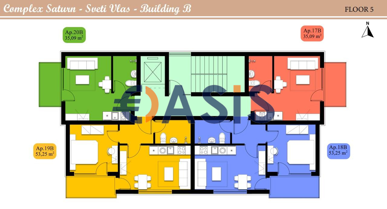 Продава 1-СТАЕН, гр. Свети Влас, област Бургас, снимка 14 - Апартаменти - 54133127