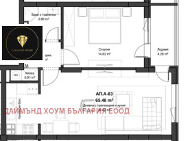 1 yatak odası Kyuçuk Parij, Plovdiv 2