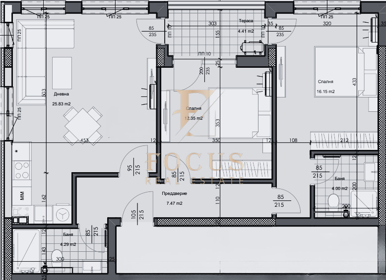 In vendita  2 camere da letto Plovdiv , Karshiiaka , 111 mq | 33270858 - Immagine [2]