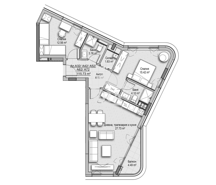Продава 3-СТАЕН, гр. София, Витоша, снимка 3 - Апартаменти - 55991186