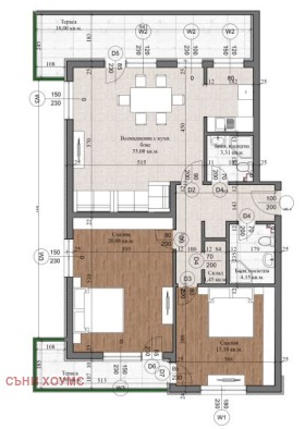 Продава 3-стаен град Велико Търново Зона Б - [1] 