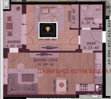 Продава 2-СТАЕН, гр. Пловдив, Беломорски, снимка 2 - Апартаменти - 56373574