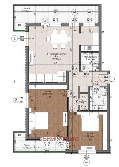 Til salg  2 soveværelser Veliko Tarnovo , Zona B , 142 kvm | 86258773