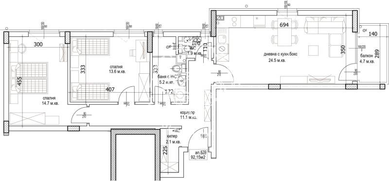 Продава 3-СТАЕН, гр. Варна, Кайсиева градина, снимка 2 - Апартаменти - 52167664