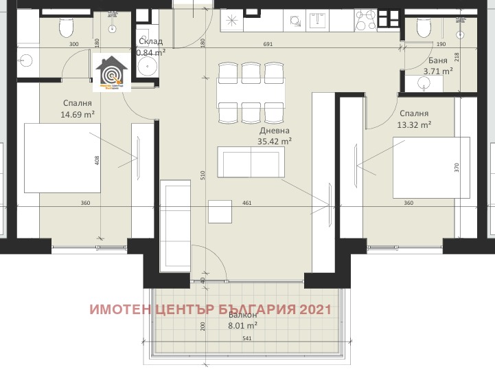Продава 3-СТАЕН, гр. София, Малинова долина, снимка 6 - Апартаменти - 51745419