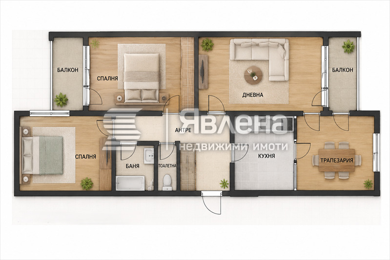 Продава 3-СТАЕН, гр. София, Стрелбище