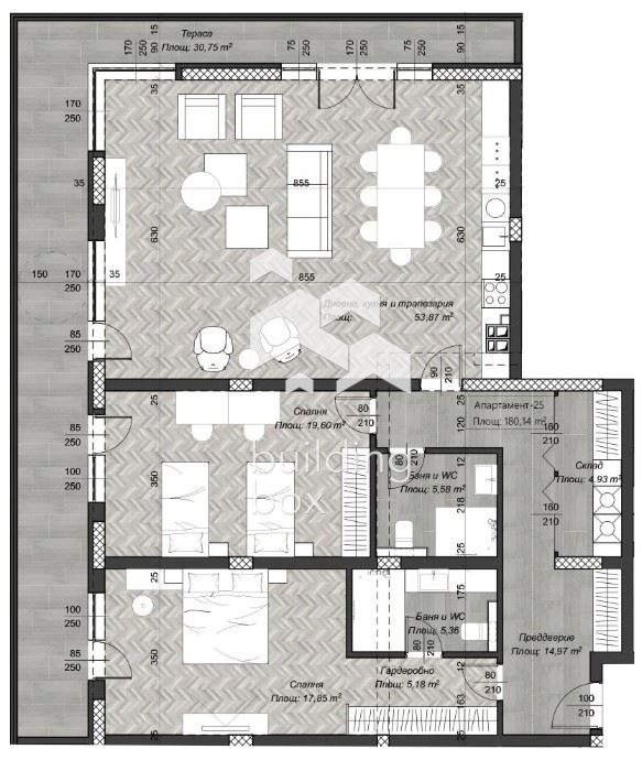Продаја  2 спаваће собе Софија , Центар , 212 м2 | 92131630 - слика [4]