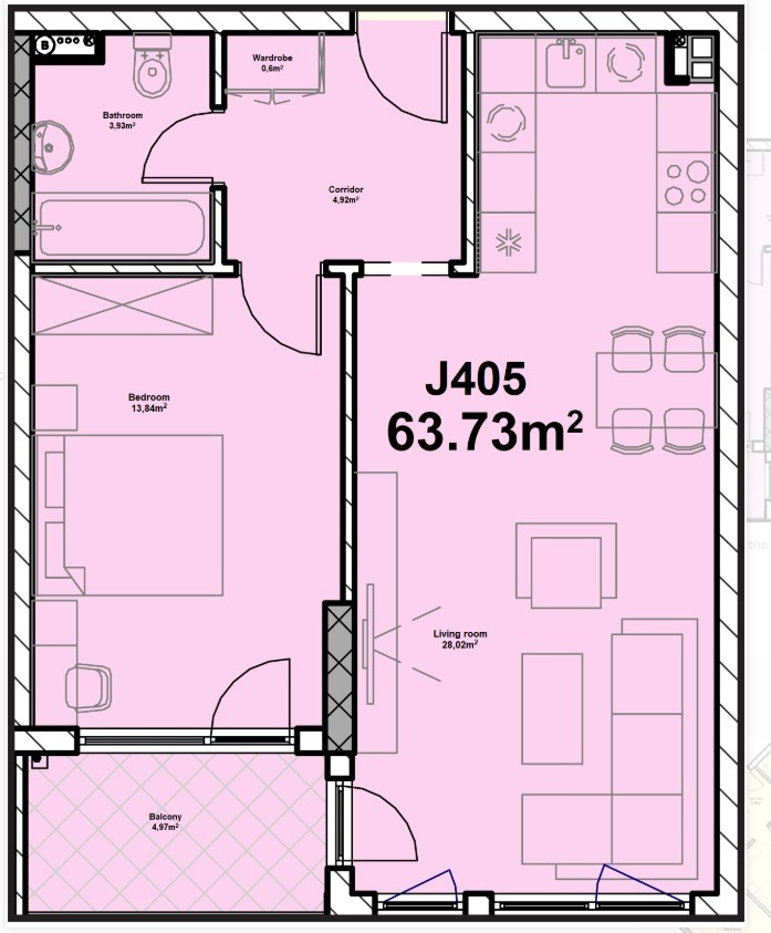 Till salu  1 sovrum Sofia , Poligona , 75 kvm | 83958140 - bild [3]