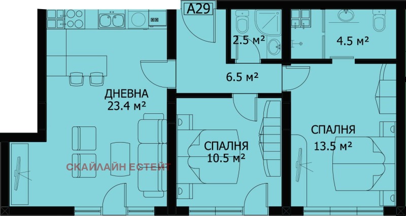 Продава  3-стаен град София , Симеоново , 102 кв.м | 27692071