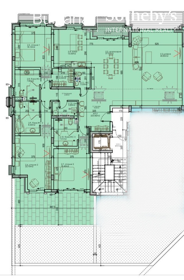 Продава 4-СТАЕН, гр. София, Бояна, снимка 3 - Aпартаменти - 49168303