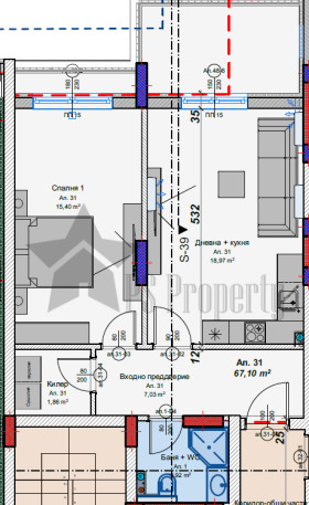 1 dormitorio Ayazmoto, Stara Zagora 2