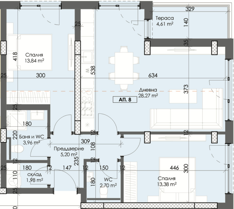 Продава 3-СТАЕН, гр. Пловдив, Тракия, снимка 4 - Aпартаменти - 47602606