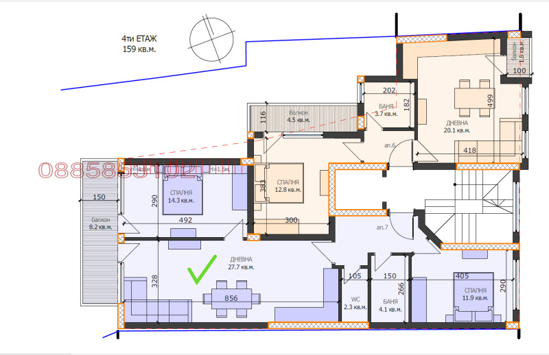 Продается  2 спальни Варна , Аспарухово , 100 кв.м | 84522712 - изображение [2]