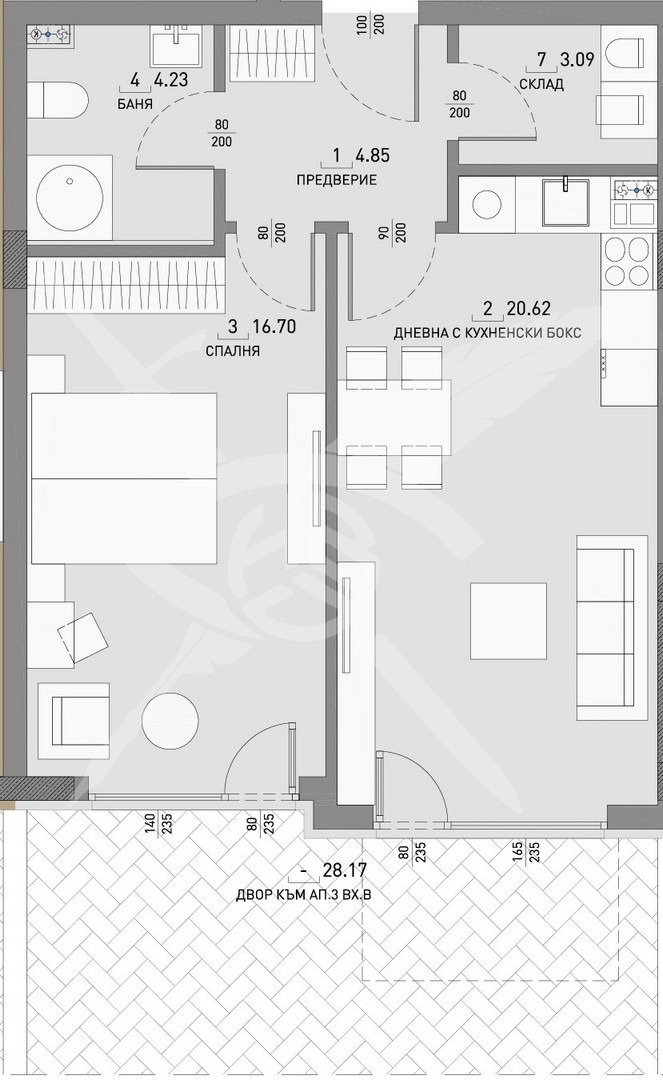 À venda  1 quarto Sofia , Malinova dolina , 69 m² | 67661770 - imagem [6]